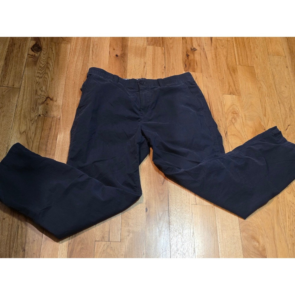 Weatherproof Mens Navy Blue Tech Pants SCWP197 Cotton Nylon Straight Leg Size M